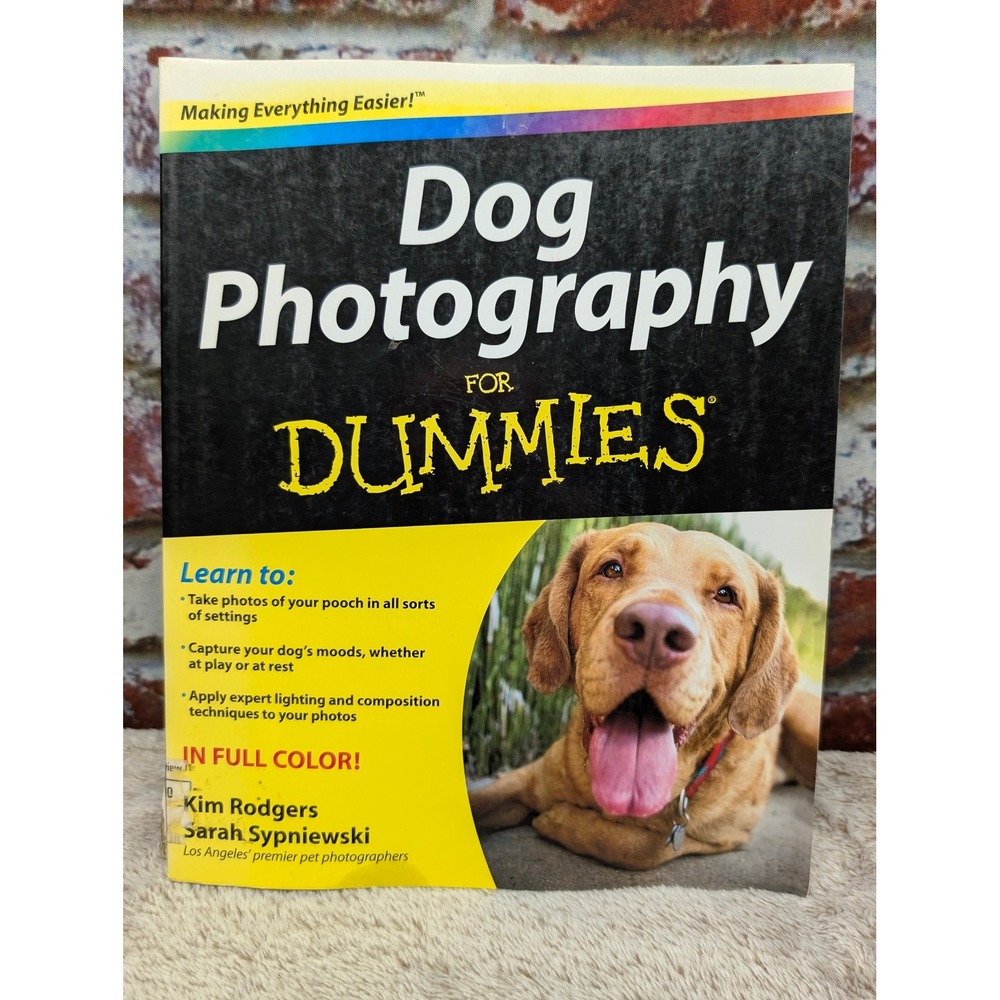 Dog Photography For Dummies Rodgers Sypniewski Paperback Full Color Book